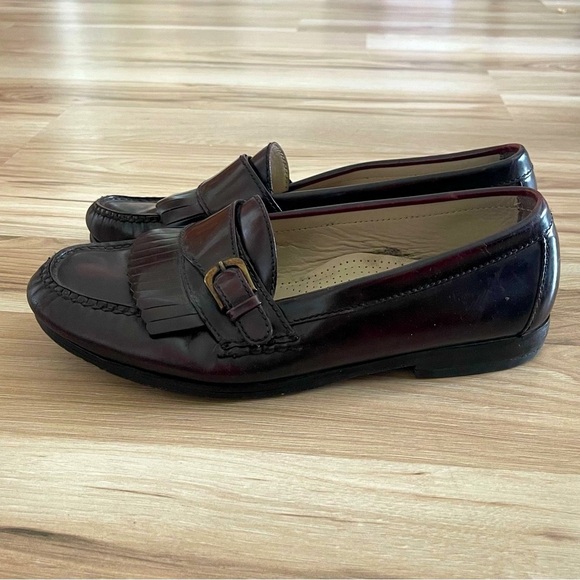 Cole Haan Brown/Burgundy Leather Loafers - Picture 4 of 11